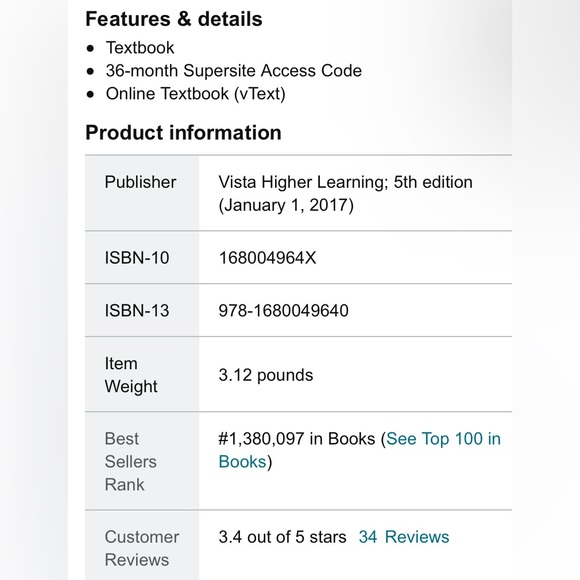 Aventuras 5th Student Edition w/ Supersite, vText & WebSAM Code - Picture 2 of 6